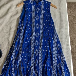 Blue Boho Dress